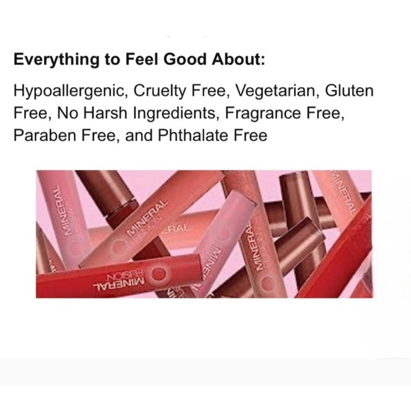 NEW Mineral Fusion Natural Lipstick, NO artificial colors or ingredients,Pink 💄 - Picture 7 of 11